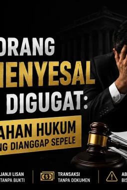 Banyak Orang Baru Menyesal Setelah Digugat: 7 Kesalahan Hukum yang Sering Dianggap Sepele